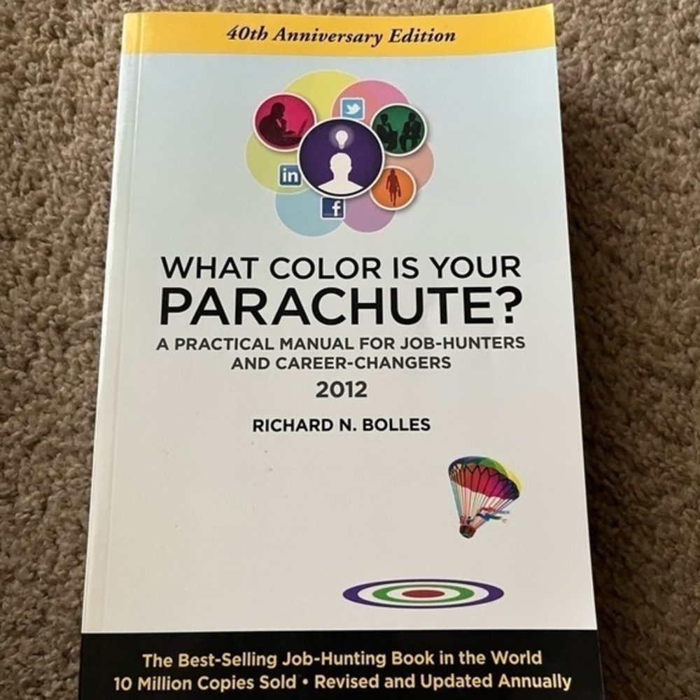 “What Color is Your Parachute” Richard N. Bolles 2012 40th Anniversary Edition